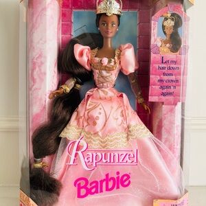 Barbie Rapunzel Doll with Pink Gown